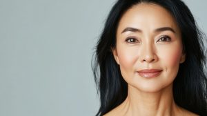 Beautiful Asian woman of middle age