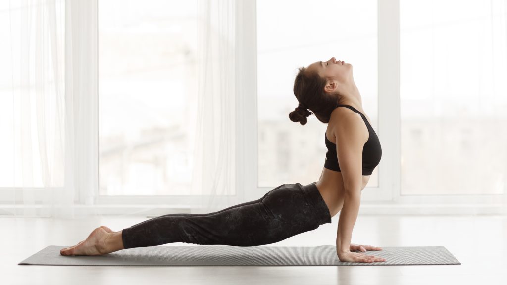 women doing cobra pose